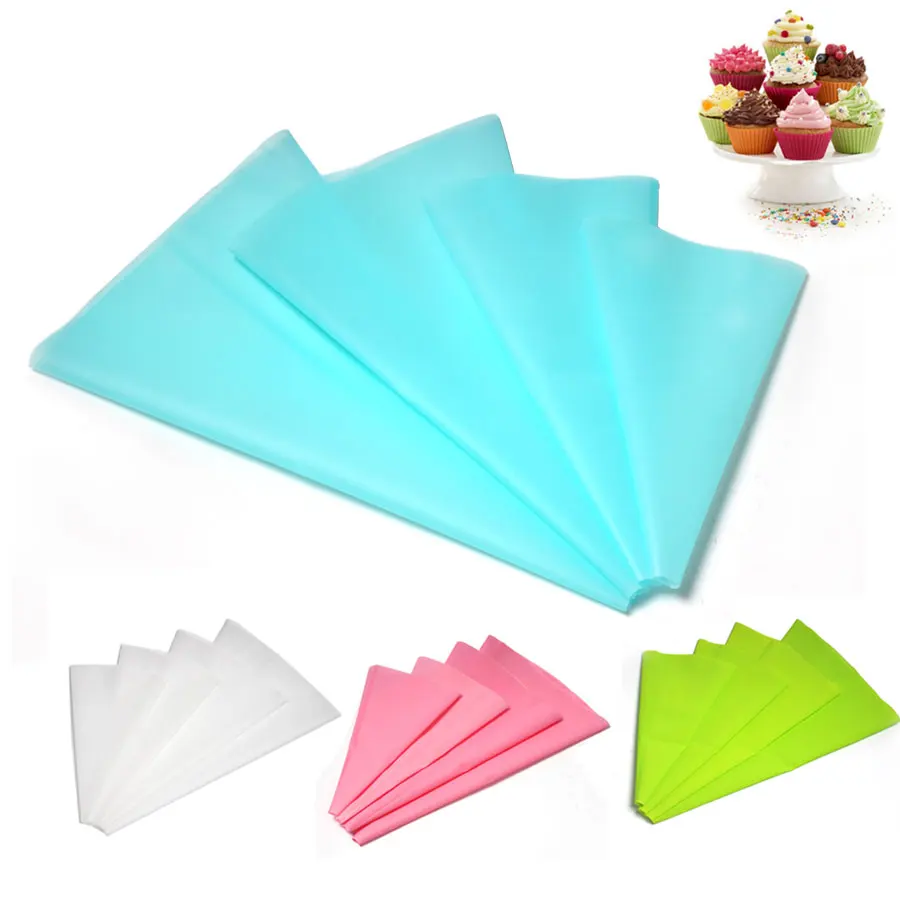 

4Pcs/Set Silicone Reusable Icing Piping Bag Pastry Bag Cake Cream Dessert Decorators Cake Cupcake Decorating Tools
