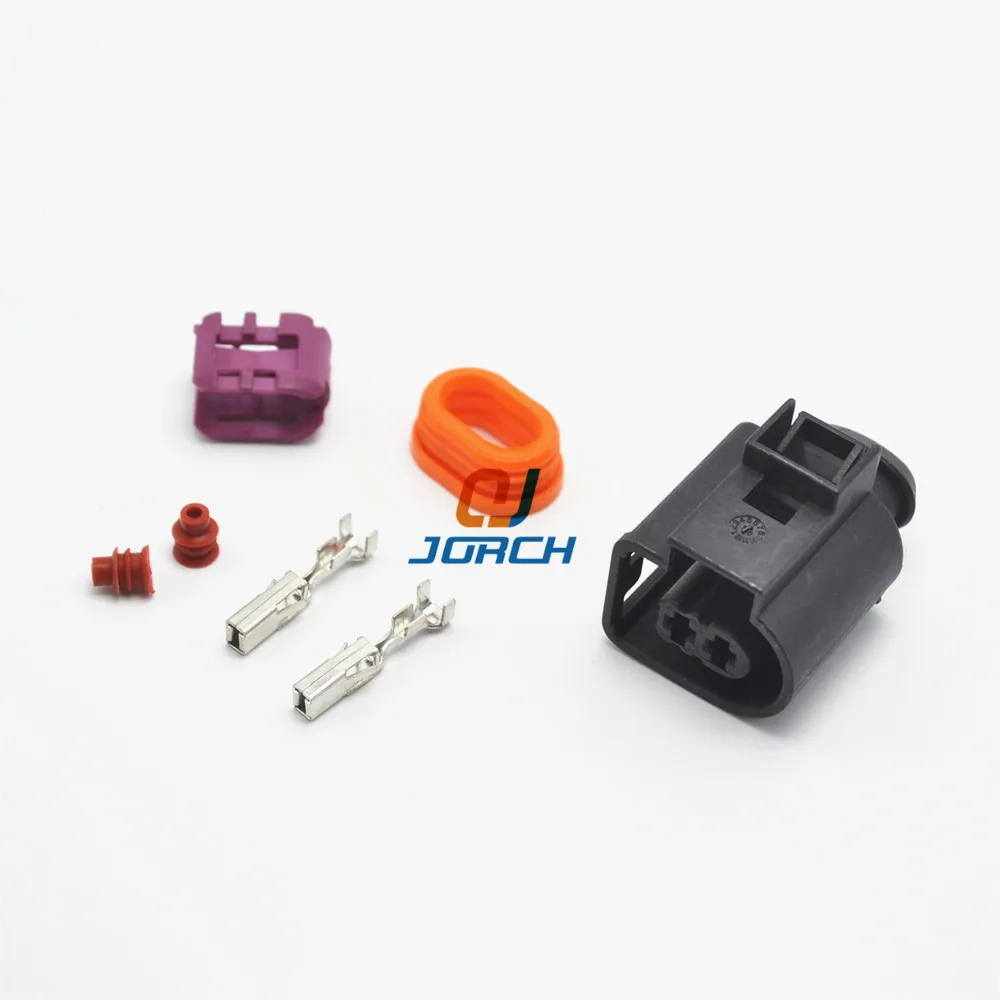 5 set 3.5 mm plug 2 pin VW fuel injector connector auto wire connectors