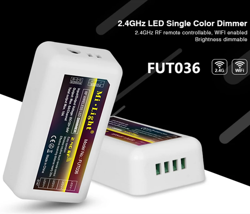 MiLight FUT035 FUT036 FUT037 FUT038 FUT039 2,4G RF беспроводной Одноцветный диммер CCT RGB RGBW RGB+ CCT контроллер светодиодной ленты