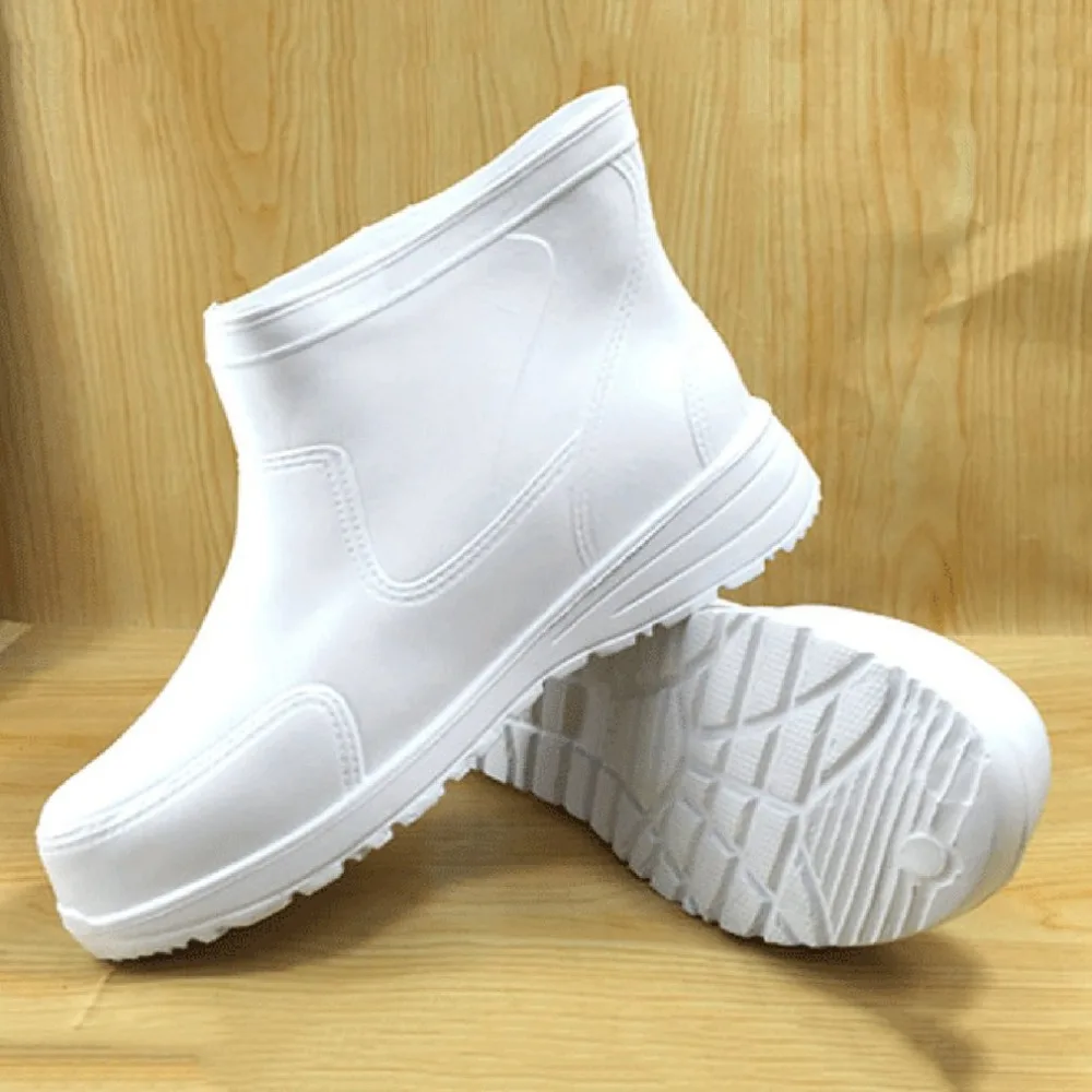 

White EVA Foam Boots Chef Kitchen Working Shoes Waterproof Non Slip Lightweight Labor Work Shoes for Men Women