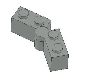 * Шарнирный кирпич 1X2*20 шт DIY Просветленный блок часть No.3830 + 3831 совместим с другими