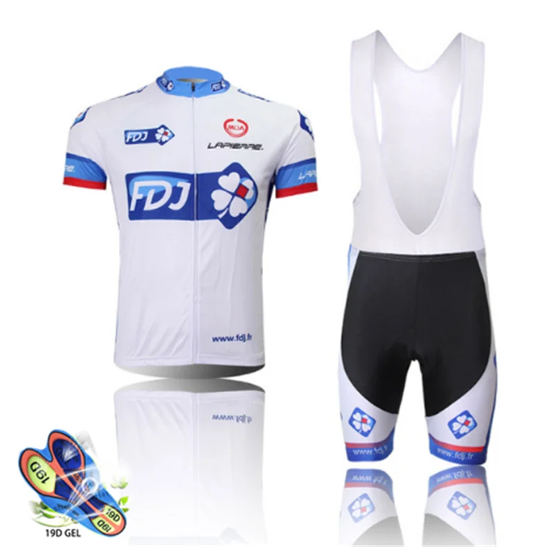 

Cycling Jersey Sets 2019 Pro FDJ Bicycle Clothing Anti-UV MTB Cycling Bib Shorts Men Bike Jerseys Ropa Ciclismo Triathlon Kit NW