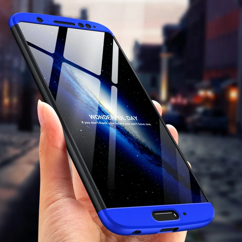 

Luxury 360 Degree Full Body Protection Case For Motorola Moto G6 Hybrid 3 in 1 Hard PC Shockproof Armor Cover For Moto G5S Plus