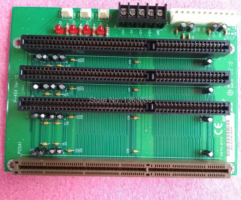 

IP-4S4 industrial 1 PCISA 3 ISA slot backplane board tested working