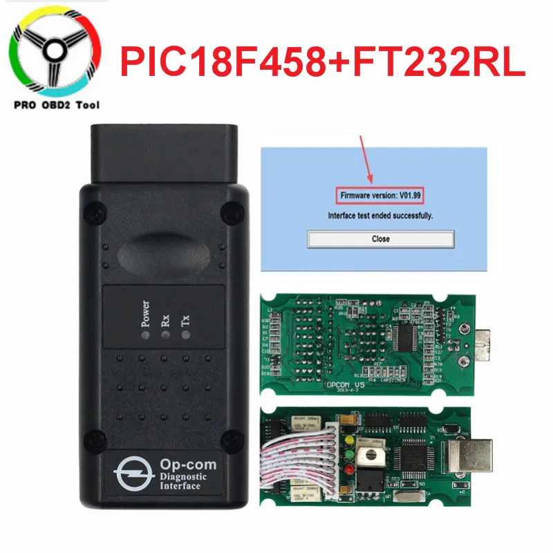 2019 Op com V1.99 с PIC18F458 FTDI лучше, чем V1.59 V1.65 V1.78 op-com OBD2 Авто диагностический инструмент для Opel, opcom