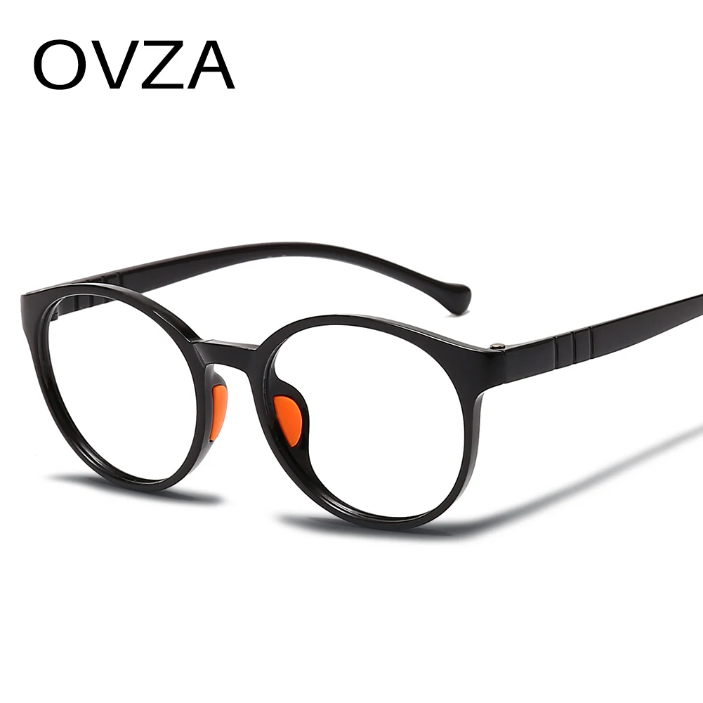 

OVZA TR90 Glasses for Children Transparent Lens Ultralight Spectacle Frame Fashion Oval Kids Optical Glasses Frame S6017