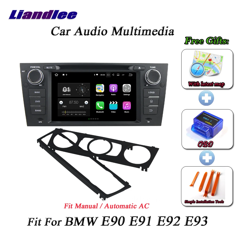 

Liandlee Car Android System For BMW 3 Series E90 E91 E92 E93 Radio CD DVD Player GPS Navi MAP Navigation HD BT Screen Multimedia