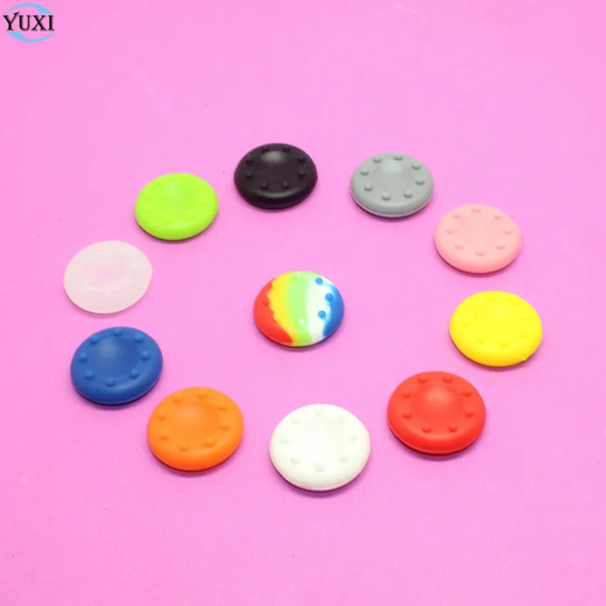 

YuXi 10pcs Joystick Caps Silicone Analog Grip Thumbstick button cap cover for PS3 PS4 Xbox one controller