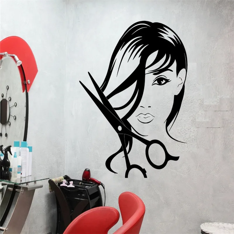 Виниловые наклейки на стену для салона красоты|beauty salon wall decals|wall decalsvinyl stickers |