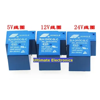

5pcs SLA-05VDC-SL-C SLA-12VDC-SL-C SLA-24VDC-SL-C 5V 12V 24V 30A