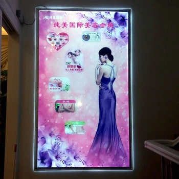 

24"x32" LED Wall Mounted Display Acrylic Picture Frame Light Box Slim Crystal Lighted Up Poster Frames