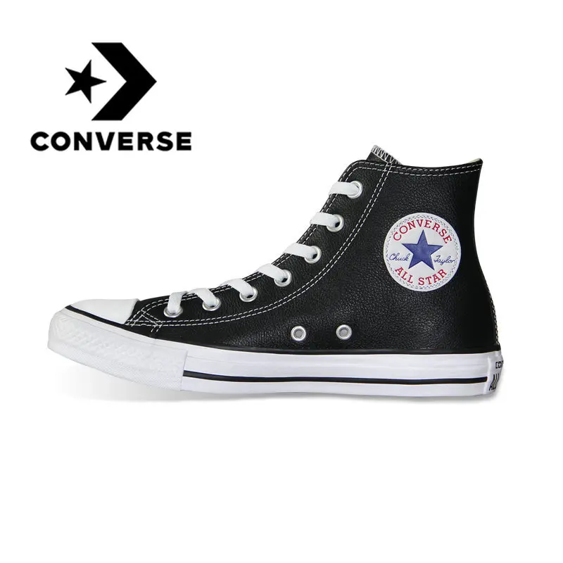 

Original Converse All Star High Style Chuck Taylor Pu Leather Men Women Unisex Sneakers Low Skateboarding Shoes Leisure 132170c