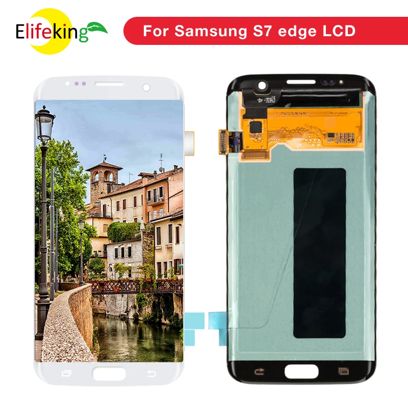 

10PCS/Lot 100% tested Super AMOLED For SAMSUNG S7 Edge LCD Display for Samsung S7 Edge G935F LCD Screen Touch Digitizer Assembly