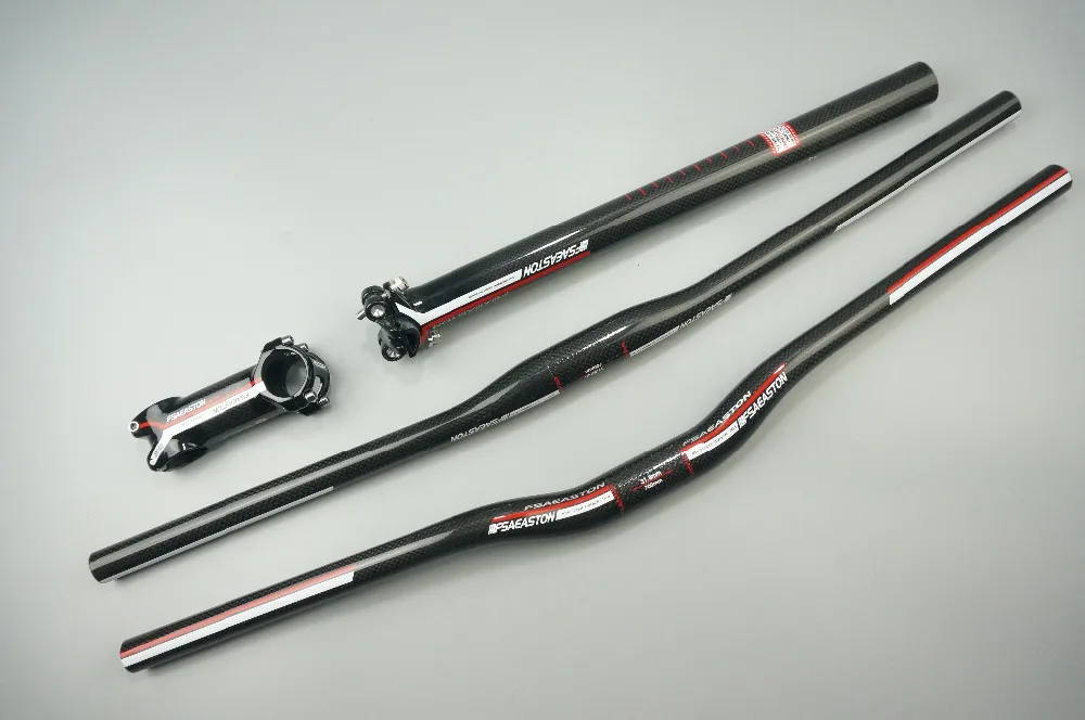 

New FSAEASTON full carbon fiber mountain bike the road bicycle stem seat seatpost piece set