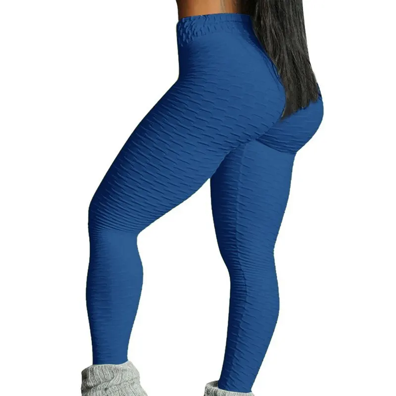 Сексуальные женские штаны для йоги, спортивные Леггинсы с принтом, колготки для бега с эффектом пуш-ап, штаны для занятий фитнесом, высокой талией, спортивные штаны - Цвет: dark blue pants