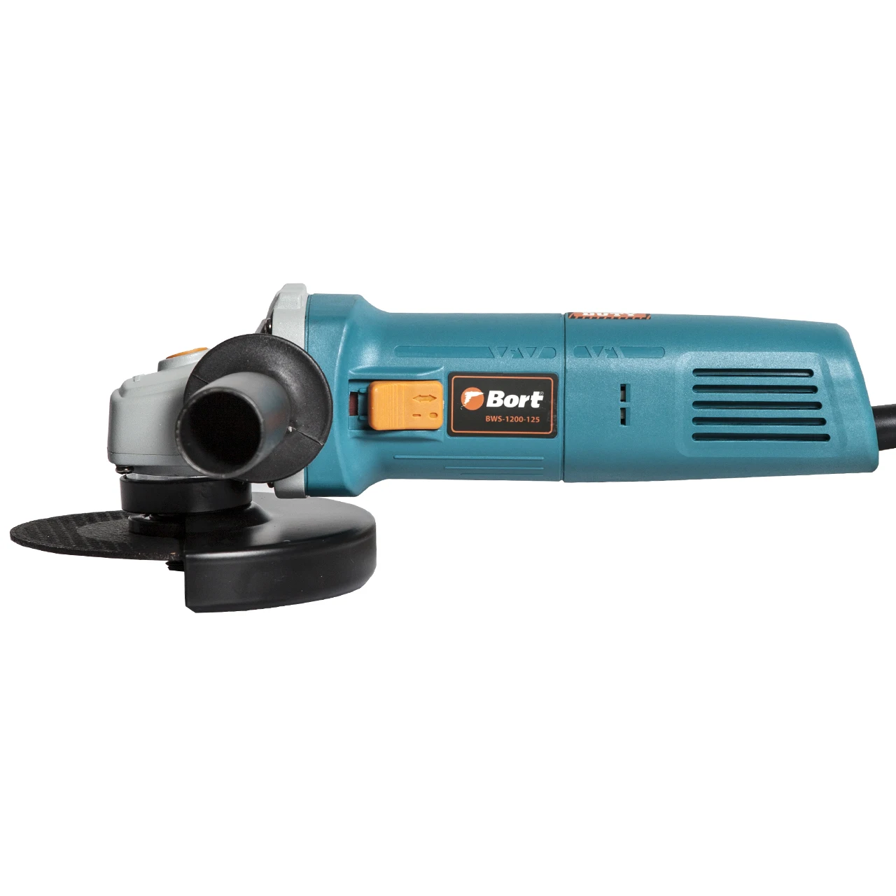Машина шлифовальная угловая Bort BWS-1200-125 (Мощность 1200 Вт, диск 125 мм, сверх компактный корпус, бронированный якорь и обмотка, увеличенный эксплуатационный ресурс)