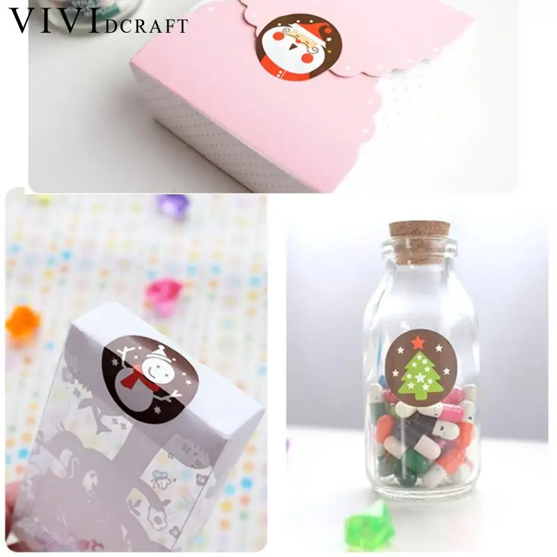Vividcraft корейский канцелярский стикер s ручной работы мультфильм Рождественский