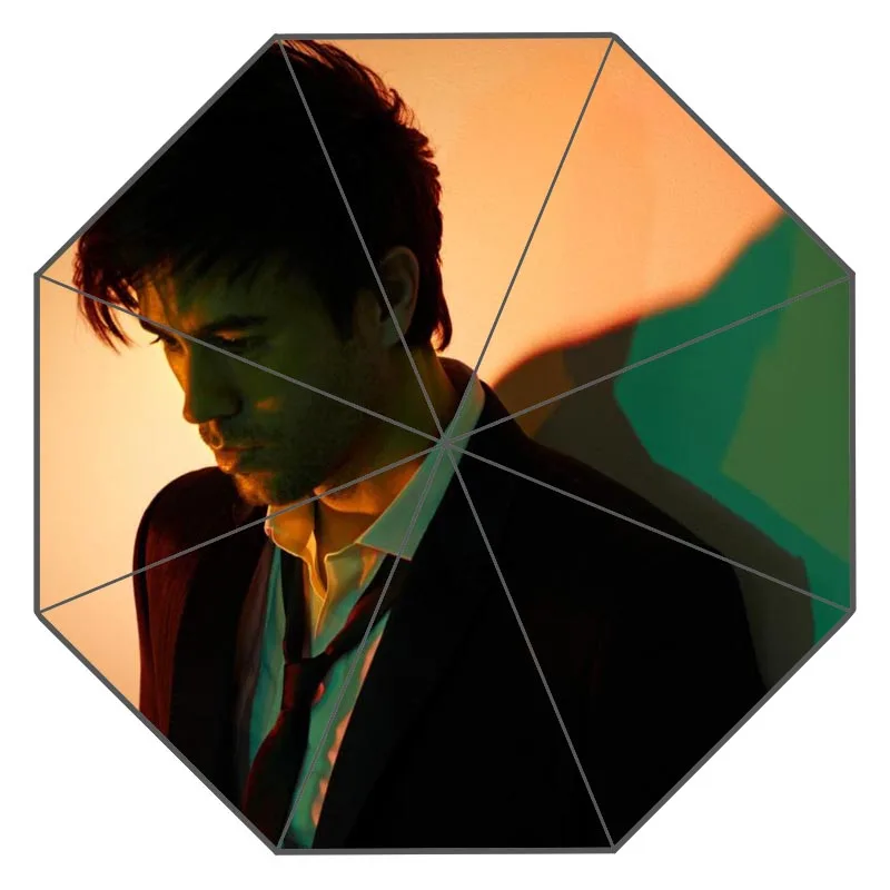 4 Сделай Сам, мужской и женский складной зонтик Enrique Iglesias, женский пляжный зонтик по индивидуальному заказу, детский Уникальный Подарочный зонтик - Цвет: 4