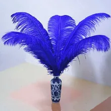 Galeria De Blue Feather Products Por Atacado Compre Lotes Best Er Produtos 100 Pcs Muito 55 60 Cm 22 24 Polegadas Pena Azul Avestruz Plume Artware Realizando Decorações