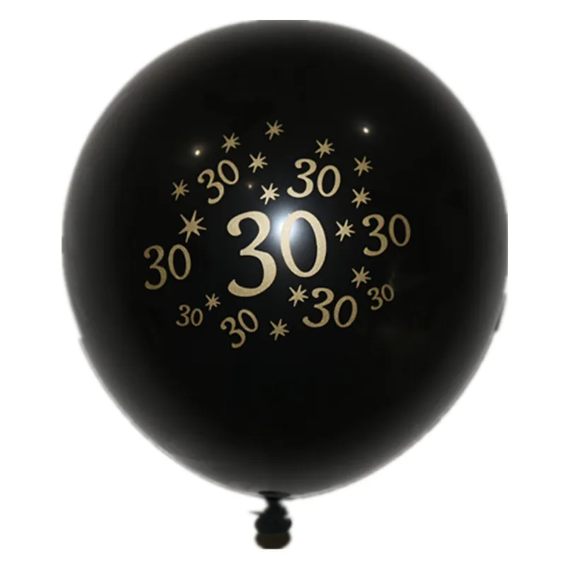 

10pcs 10inch 30th 40th 50th 60th Birthday Party Decorations Adult Latex Balloon Happy Birthday Balloon