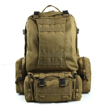 50L Molle Mochila Táctica de ama de llaves hik Impermeable 600D Asalto Ejército Militar Mochilas Mochilas Bolsa de Viaje de Alta capacidad