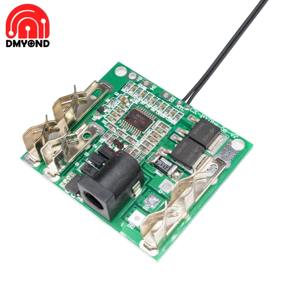

Battery Charging Protection Board 5S BMS 18/21V 20A Li-Ion Lithium Battery Pack Protection Circuit Board Module for Power Tools