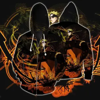 

NARUTO Uzumaki Naruto Cosplay Costumes Akatsuki Uchiha Sasuke Hoodies Jackets Cosplay 3D printed zip-up hoodies Sweatshirts