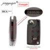 jingyuqin 434Mhz ASK FSK 2 Button Remote Flip Key Fob For Citroen C2 C3 C4 C5 C6 C8 Xsara Picasso CE0523 Ce0536 VA2/HCA Blade ► Photo 3/5