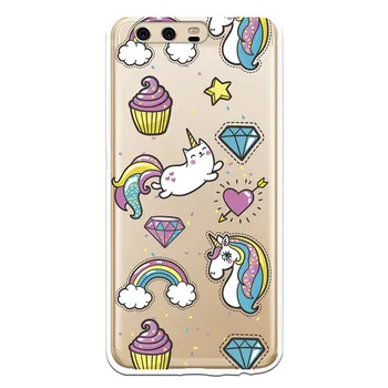 

Stand case Unicorn Cupcake WP004 costume drawing for Huawei P10