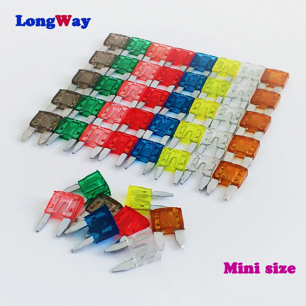 

60pcs Auto Car fuse Truck ATC Fuse 5A 10A 15A 20A 25 30A AMP Mini Blade Mixed Set Kit Mini Blade Fuses Zinc Alloy Auto Car Truck