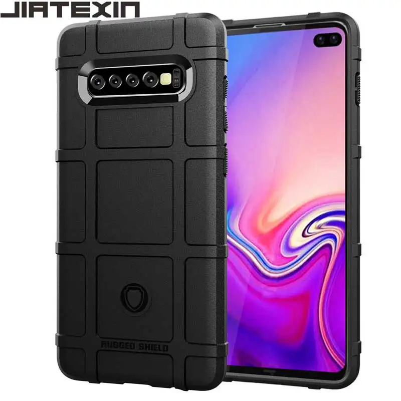 

JIATEXIN Shield Series For Samsung Galaxy S10+ Plus Shockproof TPU Case For S10/S10e Shell Armour Defend Cover Capa Fundas