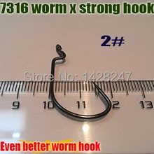 Горячая рыбалка искусственная приманка x крепкий крючок Размер: 2# высокоуглеродистой стали Количество: 200 шт./лот крючок с зазубриной