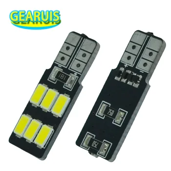 

100pcs T10 Non polar 5630 LED 6 SMD 5730 Led 100MA W5W Led Car Side Wedge Licence plate Lamp LED Light Bulb Lamp 194 192 158 12V