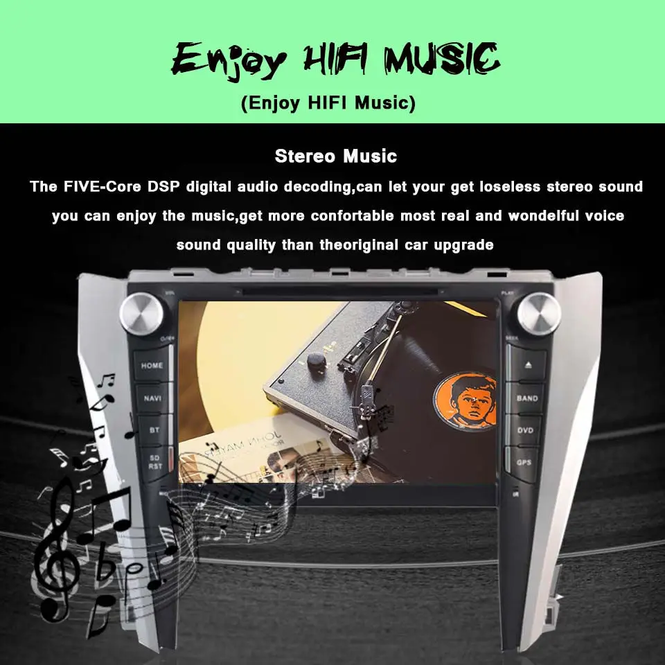 Flash Deal 8 inch 2 din 8 Core Android 9.0 Car DVD GPS navigation tablet stereo for Toyota Camry 2015 2016-2019 auto car radio stereo audio 4
