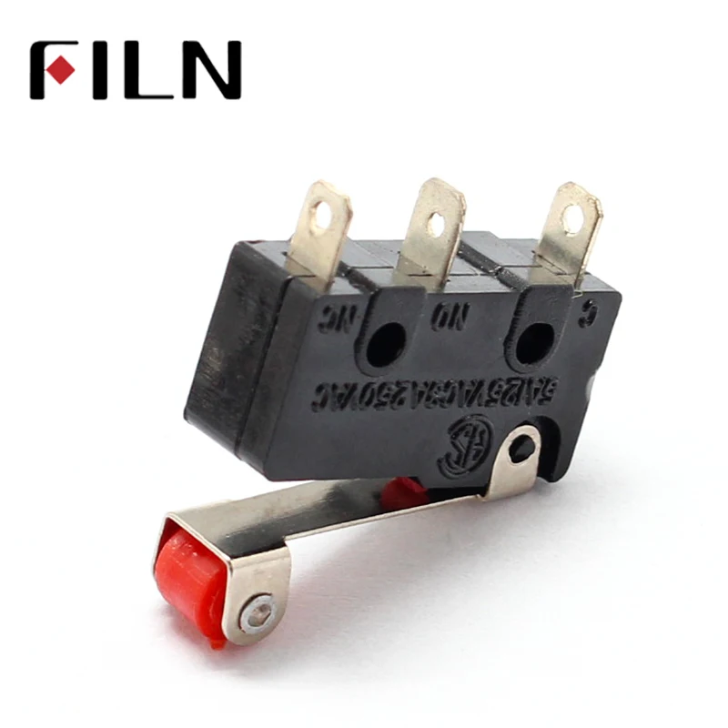 10Pcs KW12-3 Mini Micro Roller Lever Arm Normally Open Close SPDT Snap Action Limit Switch (5)