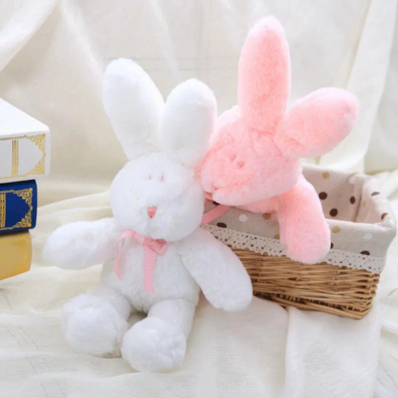 Милые Белые и розовые пасхальные плюшевые игрушки для детей, Бен и Эмма