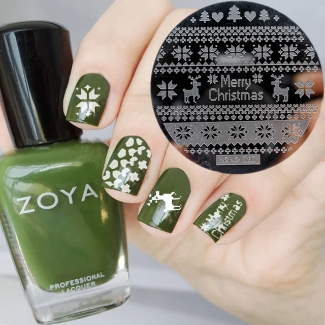 30 pcs christmas nails design round stainless steel nail plates hehe series nail art image konad - Christmas Nail Art Gallery 30 pcs christmas nails design round stainless steel nail plates hehe series nail art image konad - Christmas Nail Art Gallery