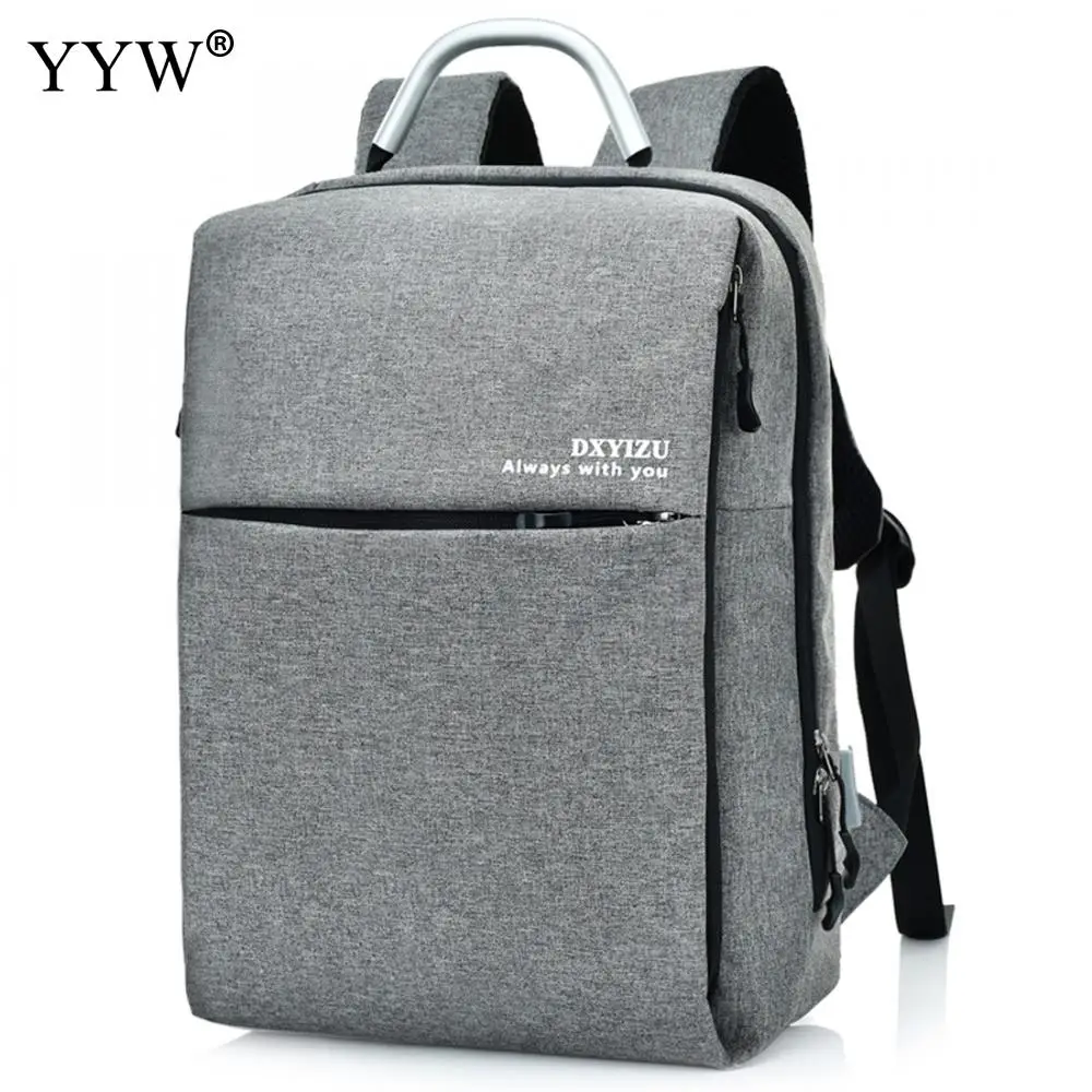 

Unisex Backpack with USB Interface Gray Men's Latop Backpack Backpack Women Red Backpacks Nylon Solid Travel School Bags