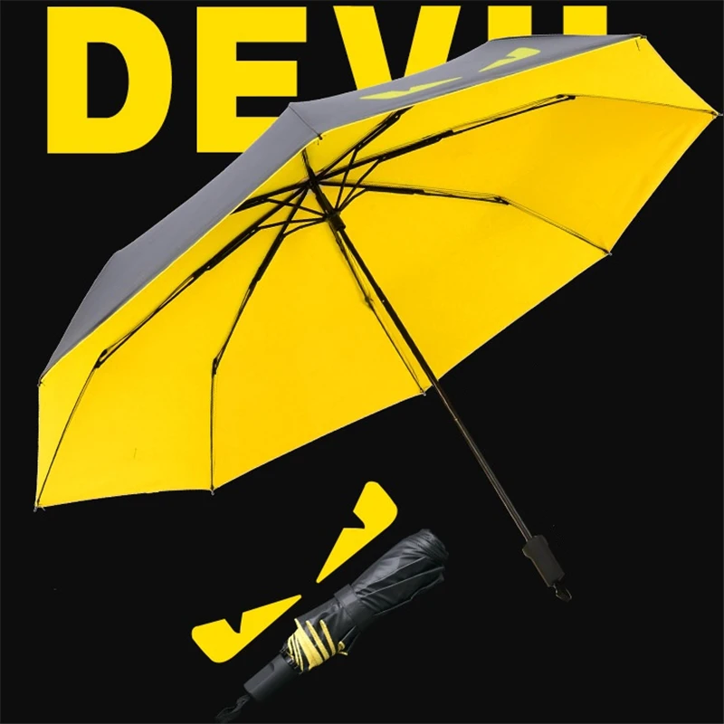 

Portable Folding Dual-use Umbrella Anti-UV Sunny And Rainy Umbrella Simple Large Umbrella Parasol Black Plastic Umbrella