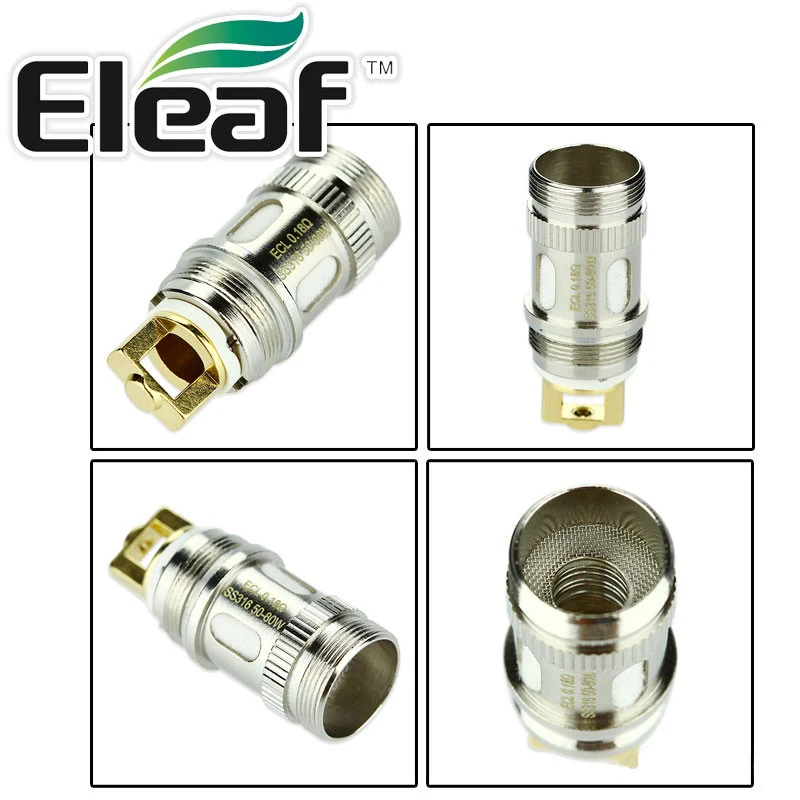 Eleaf ECL 0 18 Ом Замена 50 80 Вт катушечная головка 15 штук для iJust S Lemo 3 2 mini MELO III|coil