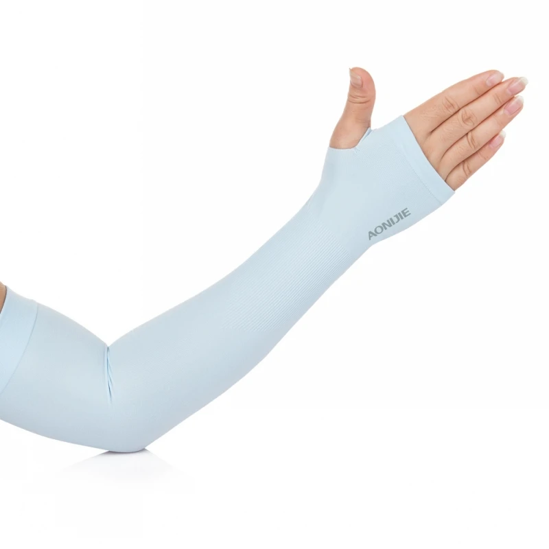 

Hot 6 Color Cooling Lycra Arm Sleeves Sun Protective UV Cover 1 Pair Variety Color Cycling Arm Warmers