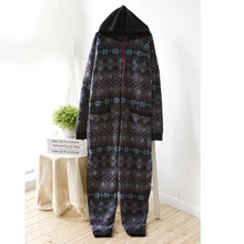 Adult Onesie Women Winter Fleece Ladies Onesie Long Sleeve Hooded Women’s Sleep Lounge Pajama Sets