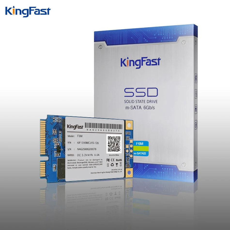 F6M Kingfast Msata ssd мини-ПК Внутренний SATA II/III MLC 120GB ssd mSATA твердотельный жесткий диск для ноутбуков/настольных компьютеров