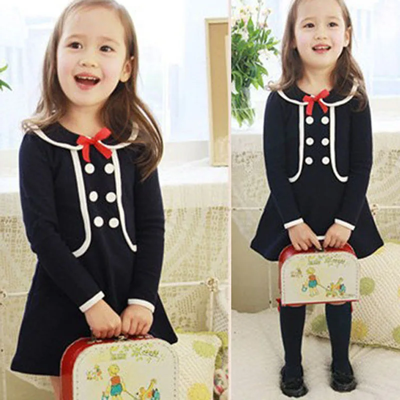 

Fall/Spring Newborn Long Sleeve Coat Kids Girl Outwear Dress Baby Fall Dresses
