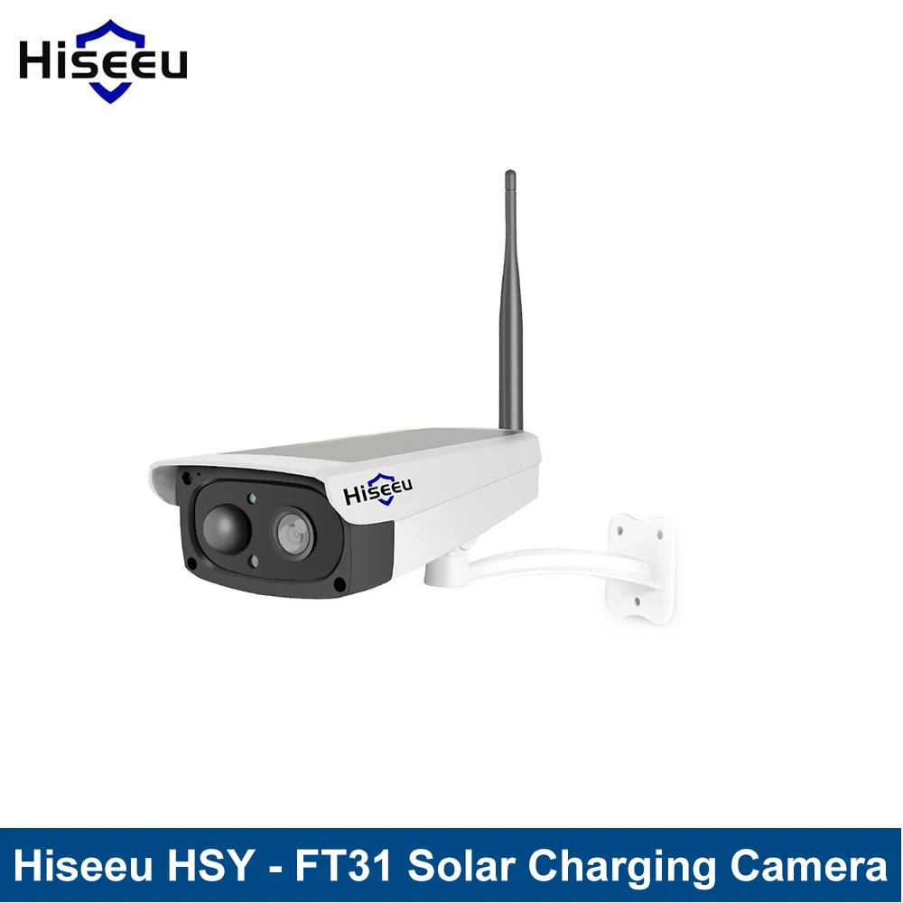 

Hiseeu video surveillance camera Solar panel Rechargeable Battery 1080P Full HD Outdoor Indoor Security WiFi IP Camera Wide View