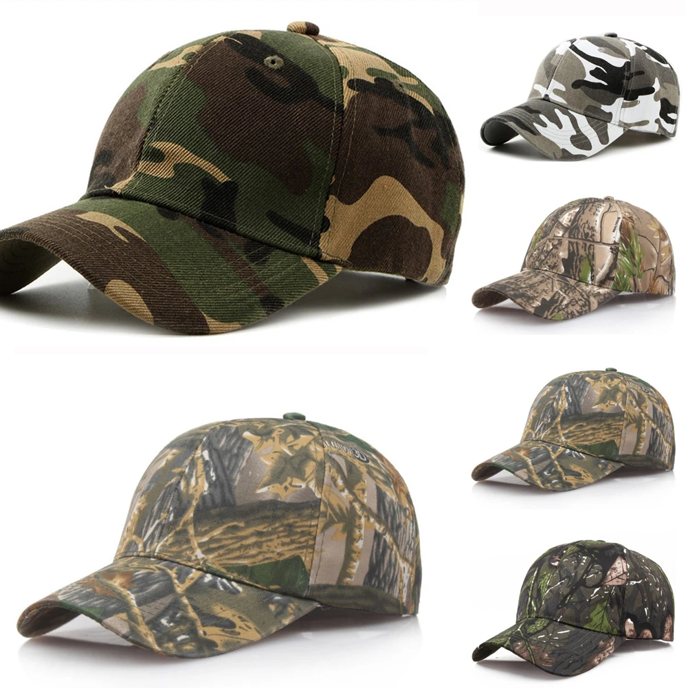 Men Baseball Caps Army Tactical Camouflage Cap Outdoor Jungle Hunting Snapback Hat For Women Bone Dad Hat men's summer baseball caps