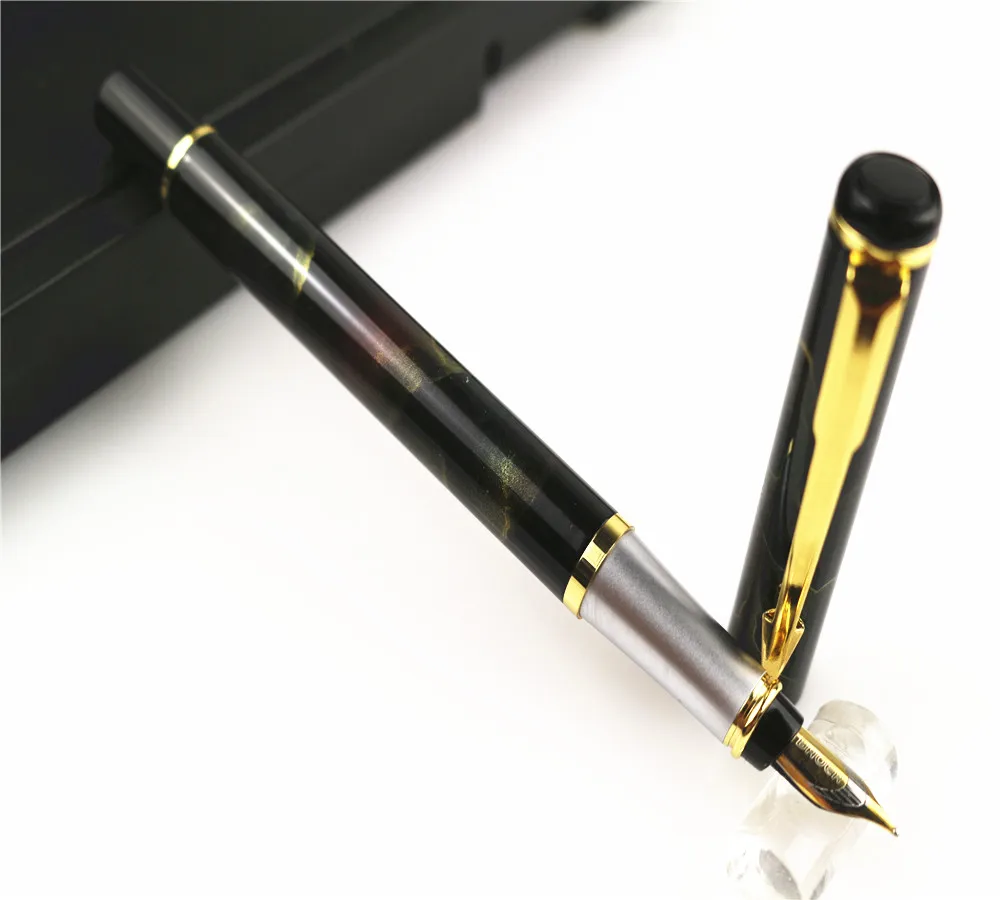 BAOER 801 Black gray Business office Nib Fountain Pen Financial