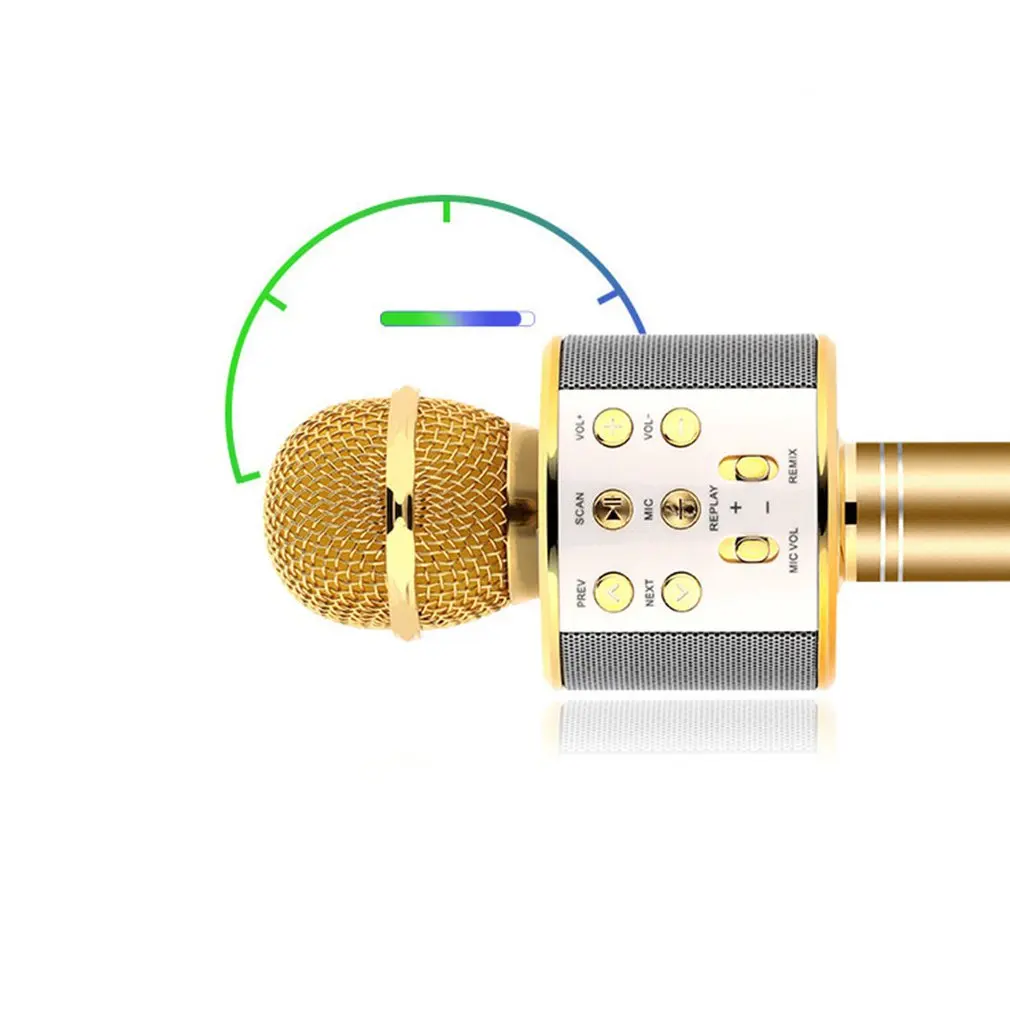 WS 858 беспроводной bluetooth микрофон профессиональная Колонка для караоке consender ручной микрофон радио mikrofon студийный Запись микрофон