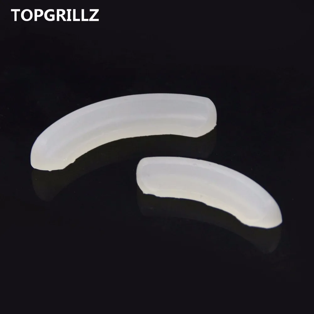 

TOPGRILLZ 2 PCS Reusable Silicone GRILLZ Molding Fixing Bars for Fitting Grills Mold in Teeth gold grillz