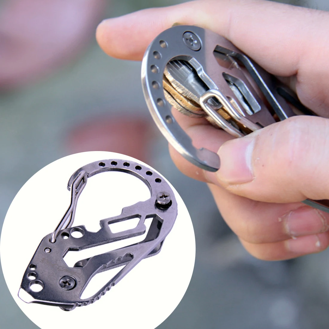 High Quality Multifunctional Fast Hook Tool Guard Key Holder Stainless Steel Keychain Portable Chain Buckle huismerk kopen in de aanbieding High Quality Multifunctional Fast Hook Tool Guard Key Holder Stainless Steel Keychain Portable Chain Buckle huismerk kopen in de aanbieding